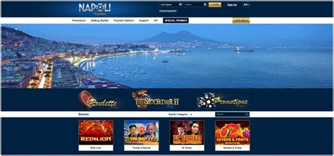 Mobile App of Napoli Casino Online (Mobile Version).